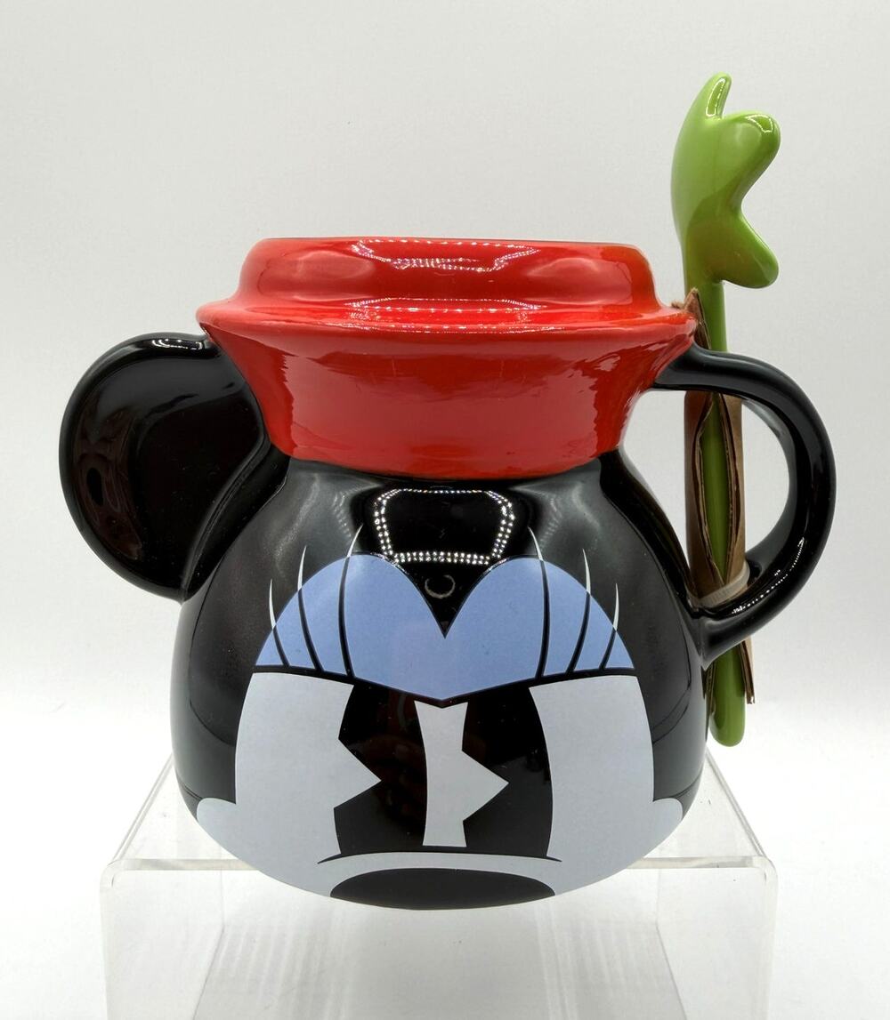Disney Parks Minnie Mouse Figural Mug & Spoon-NWT